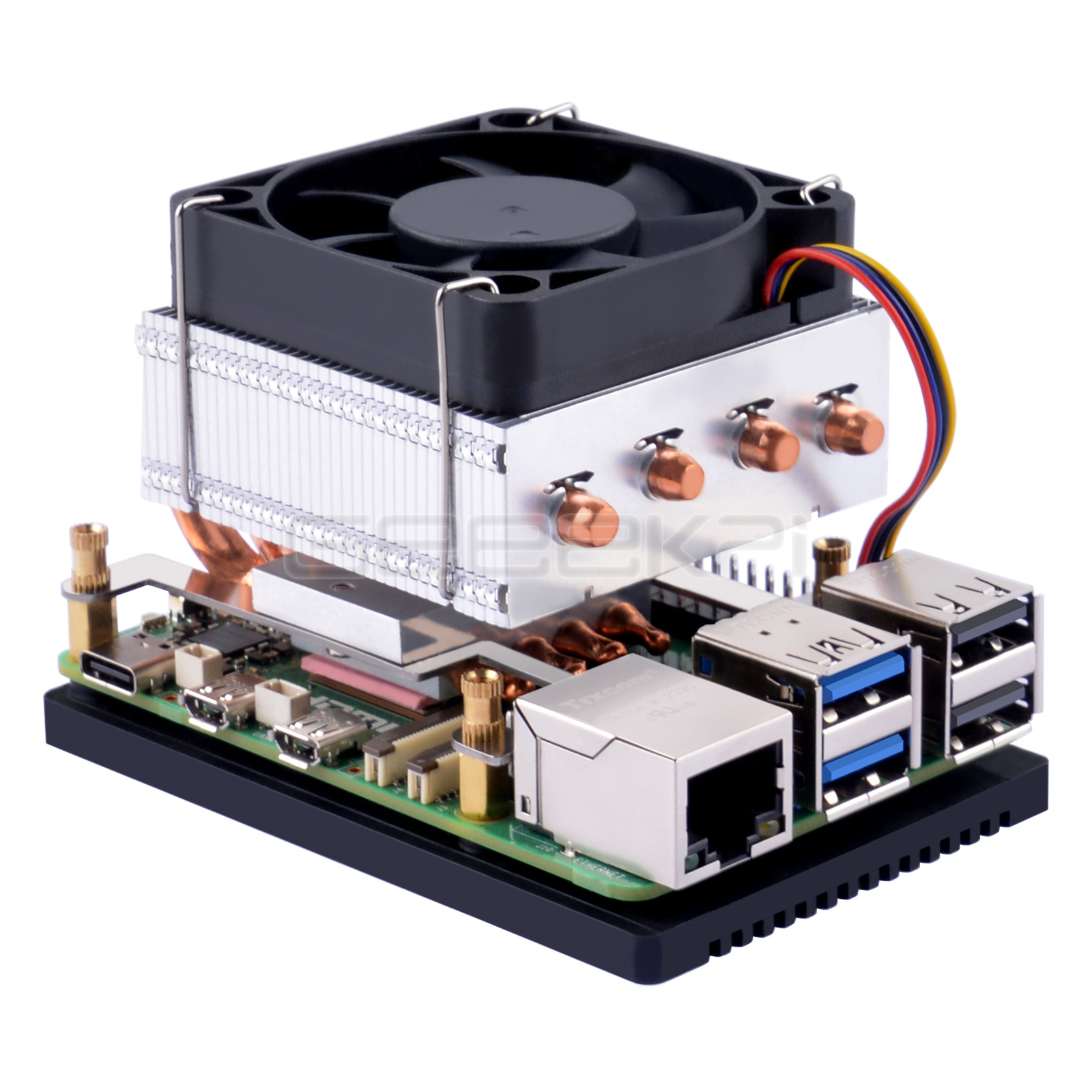 Argon One V3 M.2 Nvme Case - Geeekpi Low-Profile Plus CPU-koeler voor Raspberry
