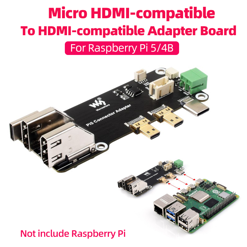 Argon One V3 M.2 Nvme Case - Micro HDMI-compatibel naar HDMI-c multifunctionele adapter
