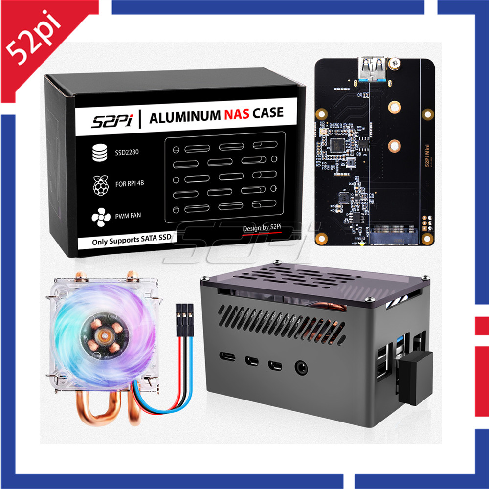 52pi Raspberry Pi 4 Case Alumi - Argon One V3 M.2 Nvme Case recensie en prijs